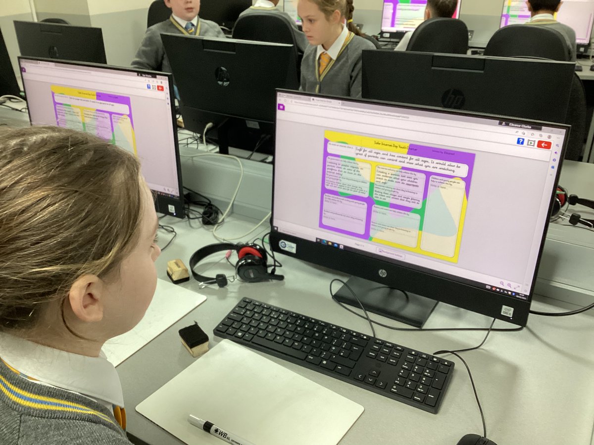 StainesPrepDigi's tweet photo. In #StainesPrepDigitalLearning pupils continued to talk about what worries them and how confident they are in dealing with online issues. #StainesPrepYear6 wrote a safer internet charter
#StainesPrep #StainesPrepYear3 #StainesPrepYear4 #StainesPrepYear5 #StainesPrepYear6 @SID2023 https://t.co/eiD27gF796