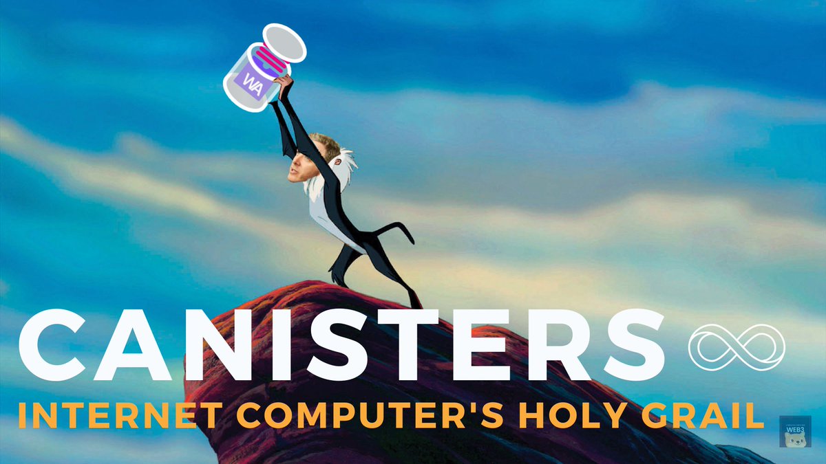 under_web3's tweet photo. Canisters make $ICP *the everything chain*

An evolution of smart contracts, they can:

🖥️ serve web browsers(no AWS)
💾 store data: 1GB/yr for $5
🖱️ host front &amp; back-ends
🎮 host games: frontend+API servers+database
🌐 HTTP outcalls
⛓️ sign transactions on other chains(eg $BTC) https://t.co/RHRunAirAr