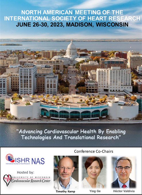 Fran Alvarado (@franalvarado01) on Twitter photo This year ISHR-NAS is coming to Madison, Wisconsin, June 26-30. Abstract submission is now open!
ishrnorthamerican.org/meetings/
<a href="/ISHR_NAS/">ISHR North American Section</a> <a href="/ECI_ISHR/">Early Career Investigators @ISHR North America</a> <a href="/UWCVRC/">UW Cardiovascular Research Center</a> <a href="/uw_cvm/">UW-Madison Division of Cardiovascular Medicine</a> This year ISHR-NAS is coming to Madison, Wisconsin, June 26-30. Abstract submission is now open!
ishrnorthamerican.org/meetings/
<a href="/ISHR_NAS/">ISHR North American Section</a> <a href="/ECI_ISHR/">Early Career Investigators @ISHR North America</a> <a href="/UWCVRC/">UW Cardiovascular Research Center</a> <a href="/uw_cvm/">UW-Madison Division of Cardiovascular Medicine</a>