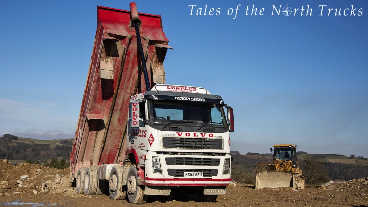 northtrucktales's tweet photo. Still going, still good, still working. Where other newer models (from other manufacturers) have failed, these old Volvo tippers still work the quarries above Stoney Middleton in the Peak District. @TrucknDriver @VolvoTrucksUK @VolvoTrucks #volvo #volvotrucks #bulktipper #volvofh https://t.co/76jE4CYpJc