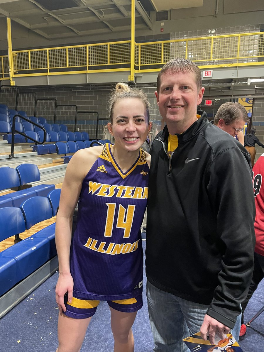 Bryan_Lawson30's tweet photo. Completing the full circle, from coaching @ENLutz14 in 7th grade to watching her play her last year of college ball. Proud of you E! Enjoy your successes. #RoleModel #leadership #inspiration 
@WesternILUniv https://t.co/6X1VogfYJd