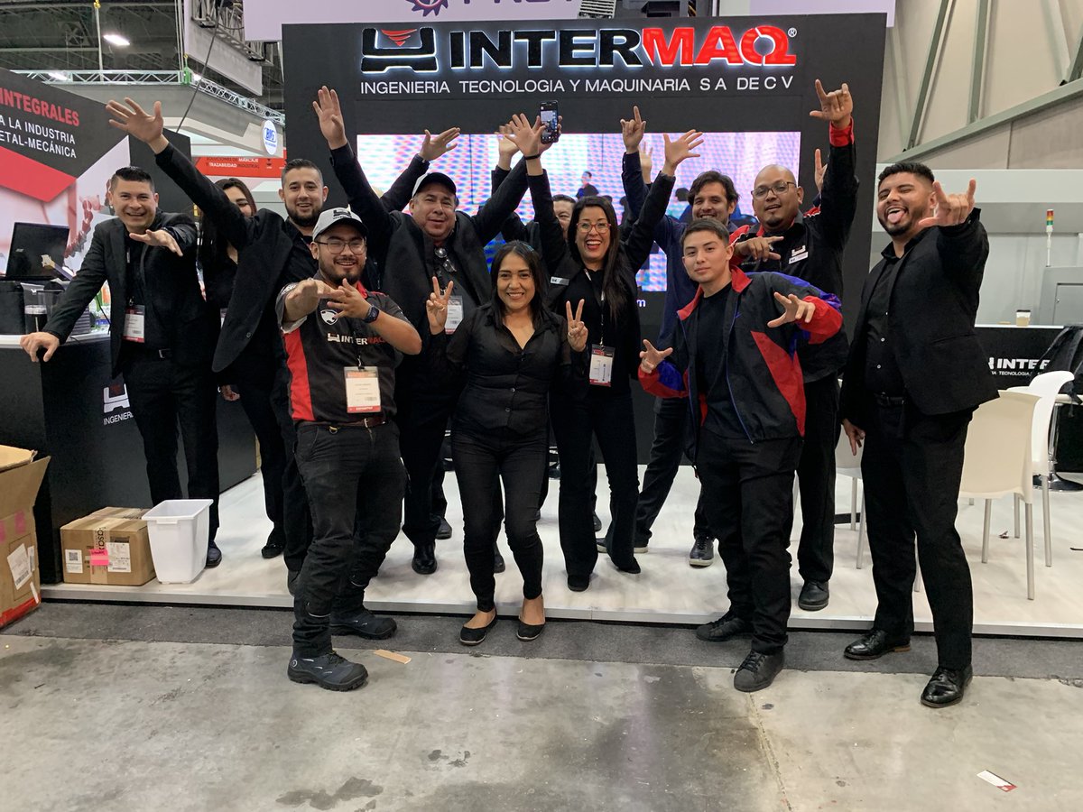 IntermaqMX's tweet photo. Concluimos #ExpoManufactura con mucho entusiasmo y excelentes proyectos a desarrollar. Gracias a todos los que nos acompañaron!! https://t.co/T4Yqd02DZm