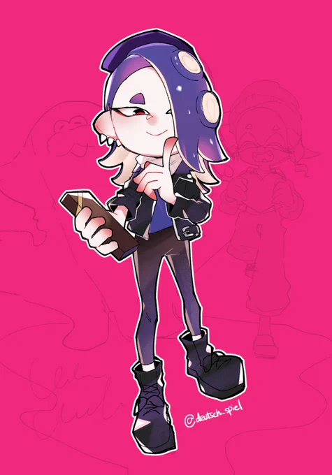 公式のフェス絵が良すぎたのでフェスフウカちゃんを描きました(ウツホちゃんとマンタローは明日描きます) 