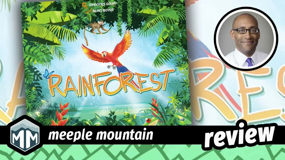 meeplemountain's tweet photo. Publisher @FunnyfoxGames gives us the new tile-laying set collection game Rainforest! Justin heads into the jungle for his review.
https://t.co/TEhITGKvDf

#BoardGames #EcoGames #Rainforest #FunnyFox #TilePlacement https://t.co/krYnA8Lu0O