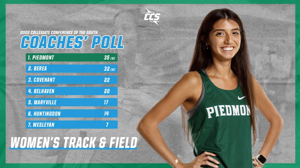📋 𝐂𝐂𝐒 𝐂𝐨𝐚𝐜𝐡𝐞𝐬' 𝐏𝐨𝐥𝐥 📋

Piedmont has been picked by the league's head coaches to win the inaugural CCS Women's Outdoor Track &amp; Field Championship🏆

<a href="/PiedmontLions/">Piedmont Lions</a> | <a href="/PiedmontTFXC/">Piedmont Lions TF/XC</a>

👉 bit.ly/3jUAAGW

🏃‍♀️🏅 | #CCS