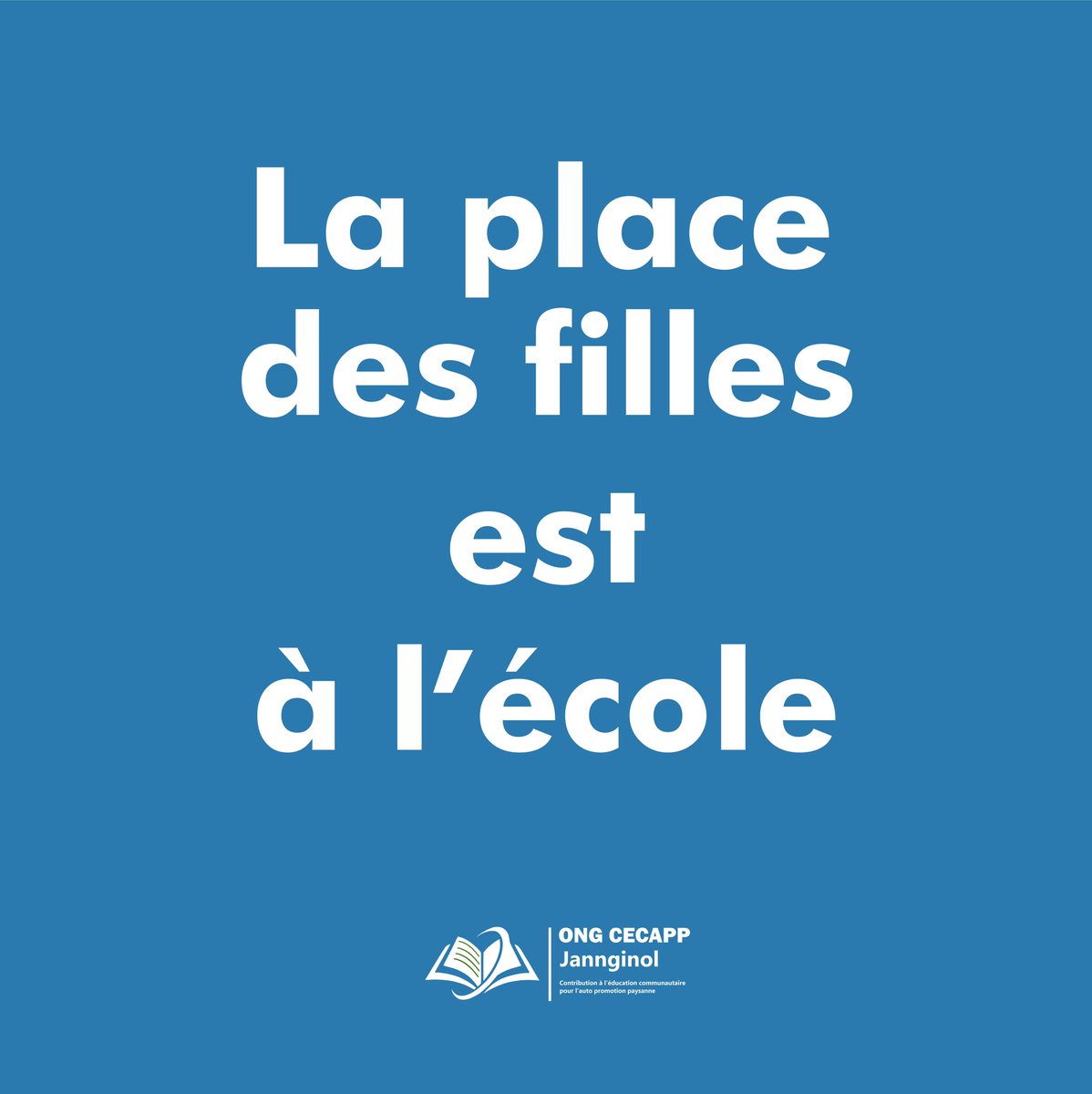 L'éducation est un véritable levier d'émancipation pour les filles. 
L’ONG CECAPP Jannginol se bat pour que chaque fille puisse aller à l'école.
#girlpower #girlseducation #education