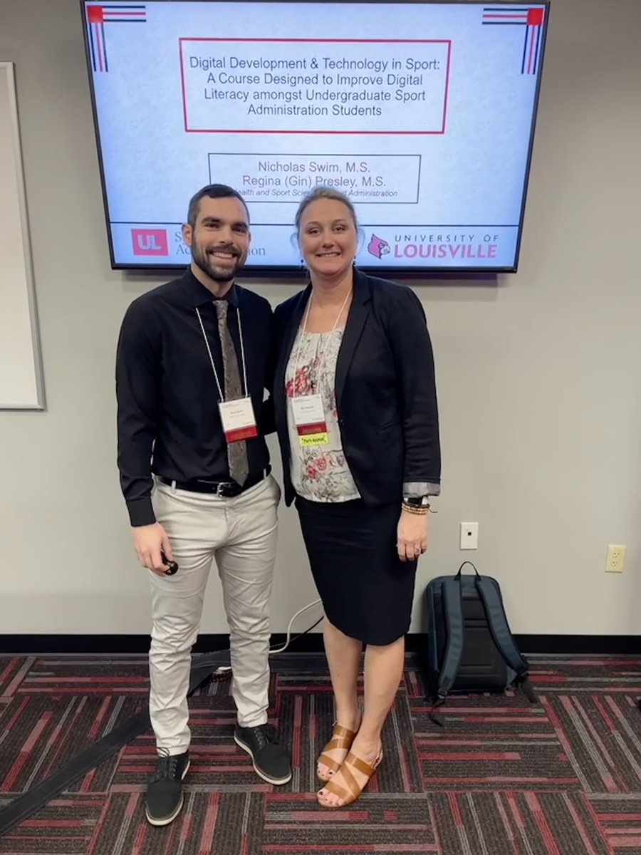 SPADUofL's tweet image. Professor Swim and Professor Presley presented today at the Celebration of Teaching and Learning Conference. We’re so lucky to have you two!