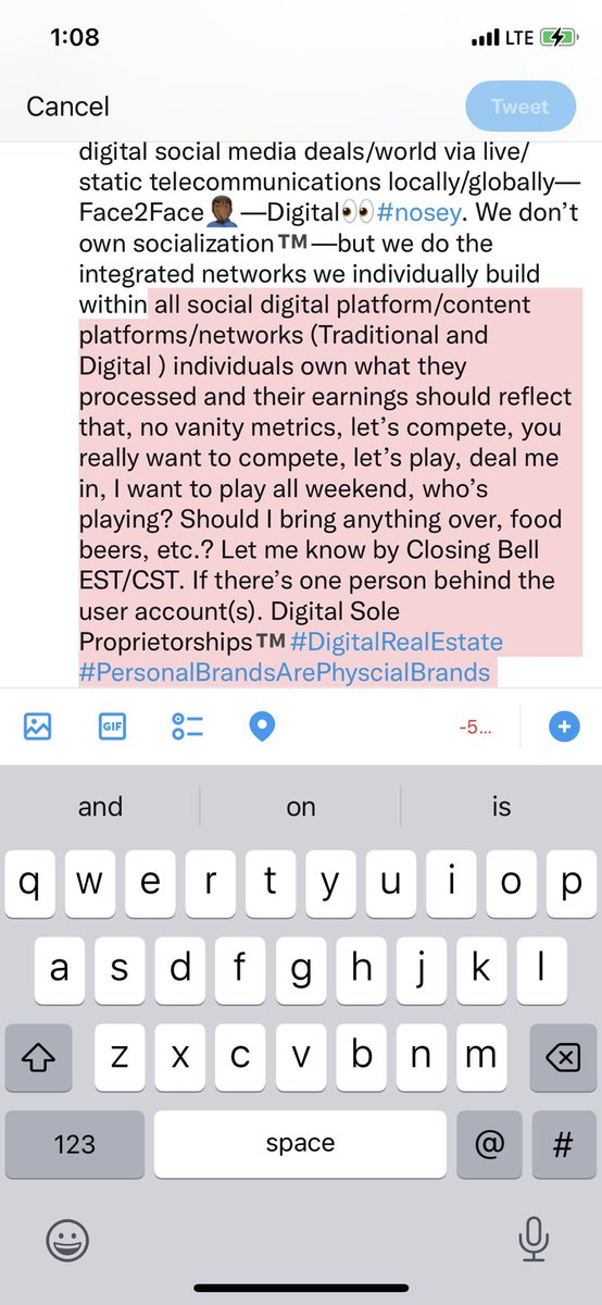 iownjd's tweet image. Mr. Zimmermann 🔨Hell Yeah🚶🏾‍♂️#1☝🏾RULE in LIFE🙄‘Don’t be a dick in life🔛digital👨🏾‍💻social🫂media🤳🏾deals/world—via live/static telecommunications locally/globally—Face2Face🤦🏾‍♂️—Digital👀#nosey. We don’t own socialization™️—but we do INTEGRATED NETWORKS💬Digital—Sole🚶🏾‍♂️Proprietorships™️