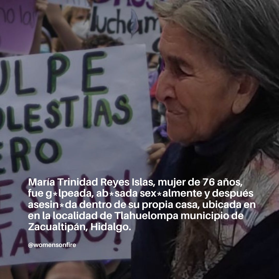 werwomenonfire's tweet photo. #JusticiaParaTrinidad 

Ninguna mujer está a salvo.💔

@juliomenchaca_ 
@sergiobanosr 
@gobiernohidalgo https://t.co/V21WTECapx