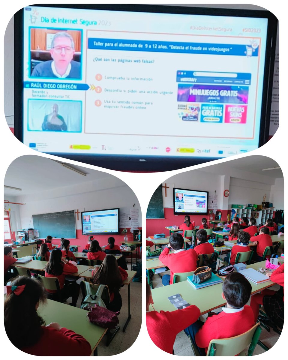 infantes_toledo's tweet photo. Porque velamos por la seguridad de nuestros alumnos en internet, los apuntamos a un taller online que les ha enseñado a detectar el fraude en videojuegos. Lo hemos aprovechado todos. #SomosInfantes #seguridadeninternet #incibe #CreandoFARP https://t.co/QuTnToDe0E