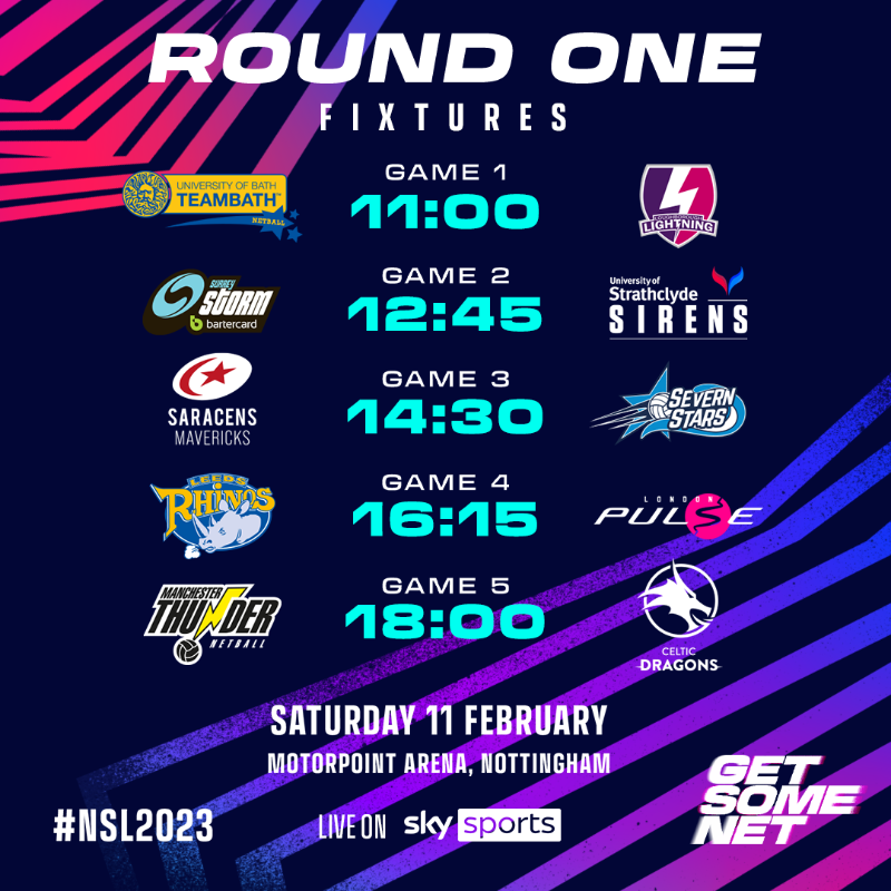 NetballSL's tweet photo. Round one incoming 🔜

Here's where to watch all the action as #NSL2023 gets going, live on @skysports 📺

It's time to #GetSomeNet 👊