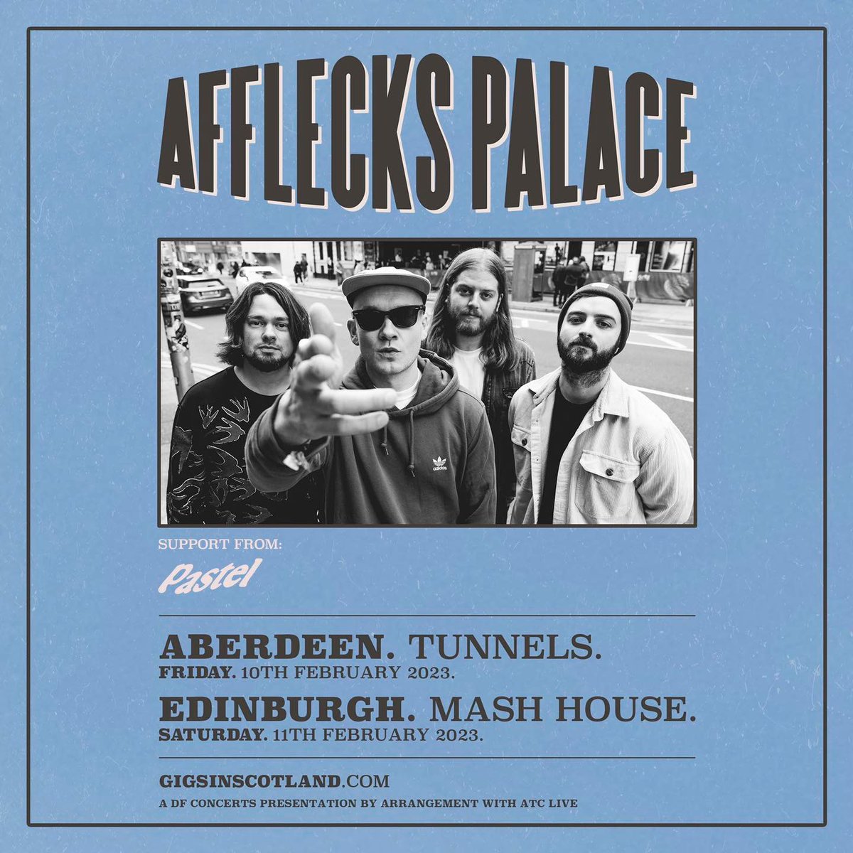 DOORS OPEN .. 
FREE ENTRY
3pm - 8pm || DJ HUTCHIE 
10pm - 3am || DJ STU

TONIGHTS GIGS

Skylights - Sold Out | The Lemon Tree | @SkylightsYRA 

Afflecks Palace | TUNNELS 
@afflecks_palace | @thetunnelsab
🎟️ linktr.ee/tunnelsaberdeen
#drummondsaberdeen #skylights #affleckspalace