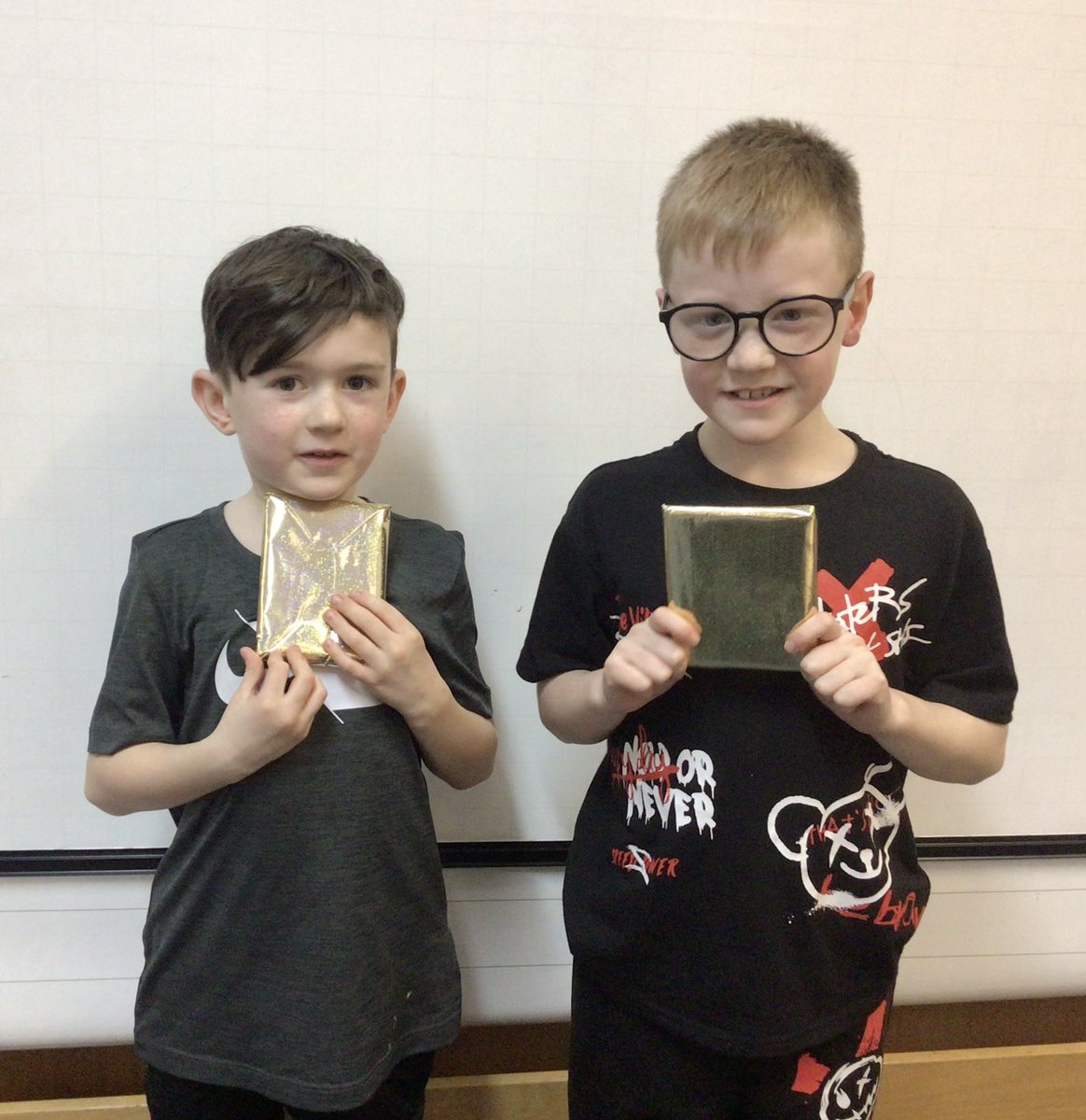 MrStewartStM's tweet photo. And we have some more golden ticket winners 🎫 who bought our @StMonicaMilton Fairtrade Valentine’s Day chocolate bars! https://t.co/3oUXPjHEDM