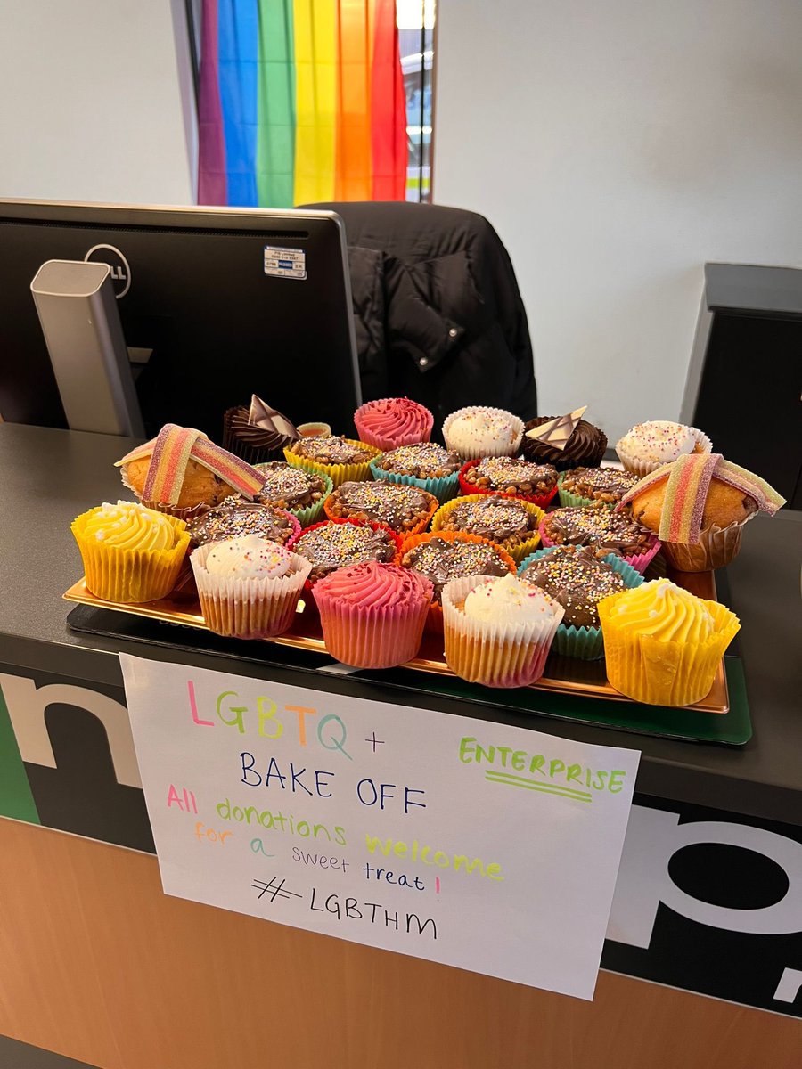 Bake sale underway in support of LQBTQ+ history month 🏳️‍🌈<a href="/U3ENTERPRIDE/">U3 Enterpride</a> 🏳️‍🌈