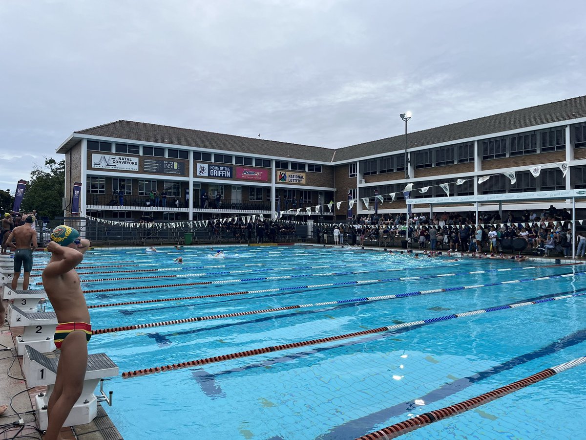 Westville_BHS's tweet image. The return of the #WeekendTakeOver
This time it’s Swimming at the Nestor Pierides Gala! The @chadleclos Pool is ready to showcase some of SA’s best schoolboy swimming talent. Yes Please! #NPICGala2023