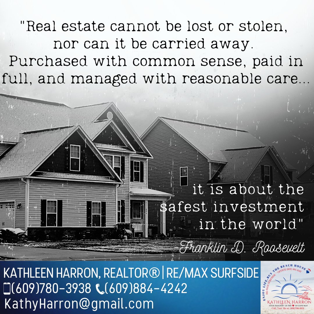 Thinking of selling your home to invest in a new one?🏡 I can help with both! Let's talk about how to plan, prepare, & purchase with common sense. Call me today!

.
#realestatefacts #capemaycountynj #remax