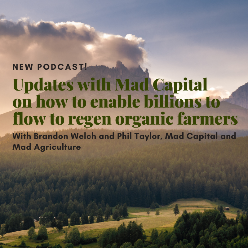Koen van Seijen (@koenvanseijen) on Twitter photo 🎙 NEW #PODCAST with Brandon Welch and Philip Taylor, founders of Mad Capital and <a href="/_MadAgriculture/">Mad Agriculture</a>, to talk about #PerennialFund 1 and 2, the lessons learned and building the vehicles to #finance #transition #regenerativeagriculture #soil #farmers #banks
lnkd.in/dKZwEB92 🎙 NEW #PODCAST with Brandon Welch and Philip Taylor, founders of Mad Capital and <a href="/_MadAgriculture/">Mad Agriculture</a>, to talk about #PerennialFund 1 and 2, the lessons learned and building the vehicles to #finance #transition #regenerativeagriculture #soil #farmers #banks
lnkd.in/dKZwEB92