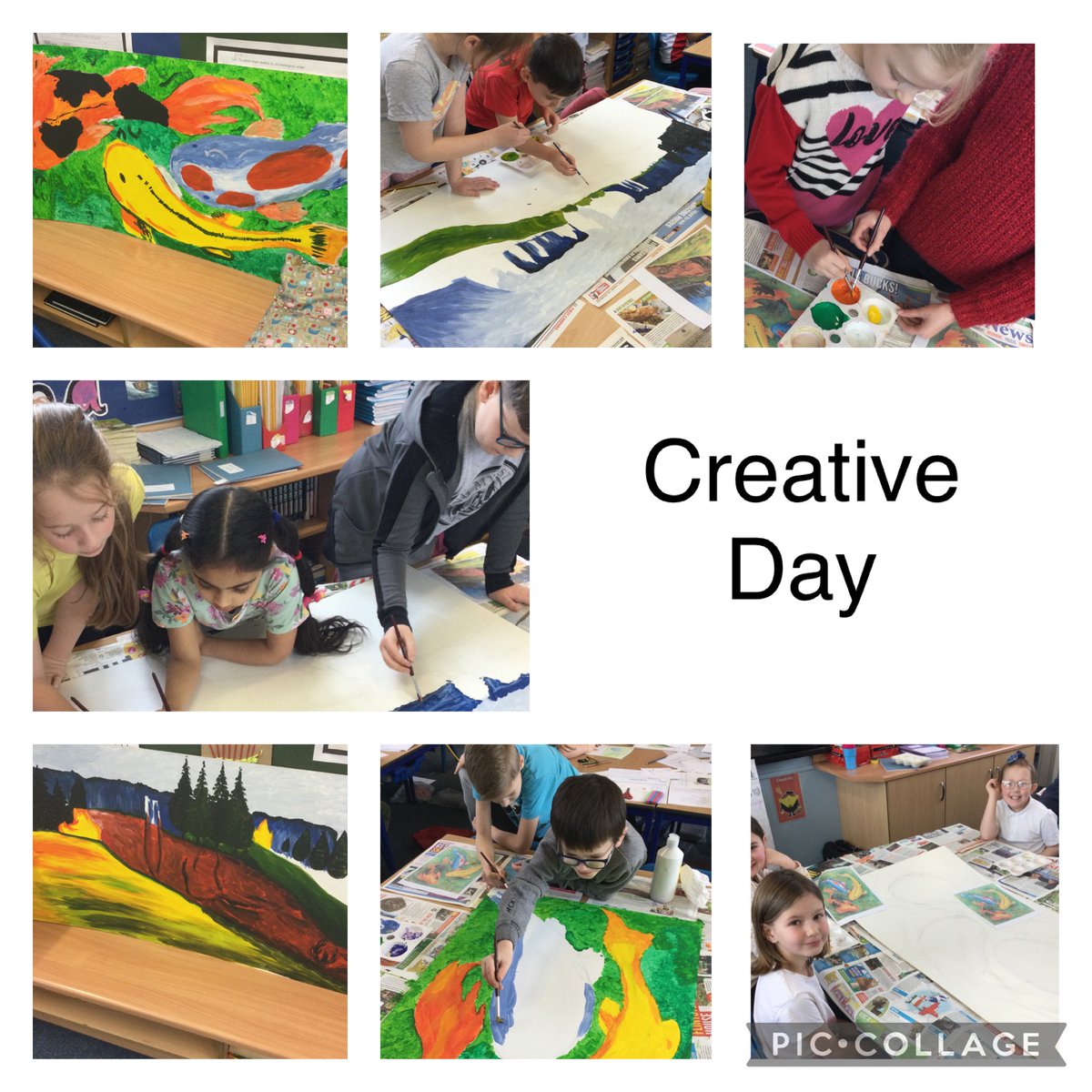 We’ve had a great day creating art based on the work of Martha Kisling and Edvard Munch <a href="/RedscopeSchool/">Redscope School</a>
