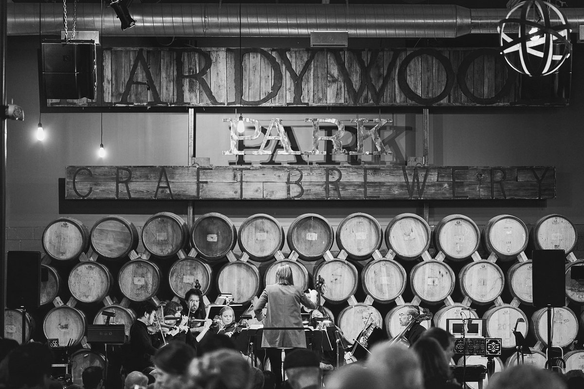 JamesLoving's tweet photo. What’s more #Richmond than photographing the @rvasymphony at @Hardywood? https://t.co/WlpcAYKO27