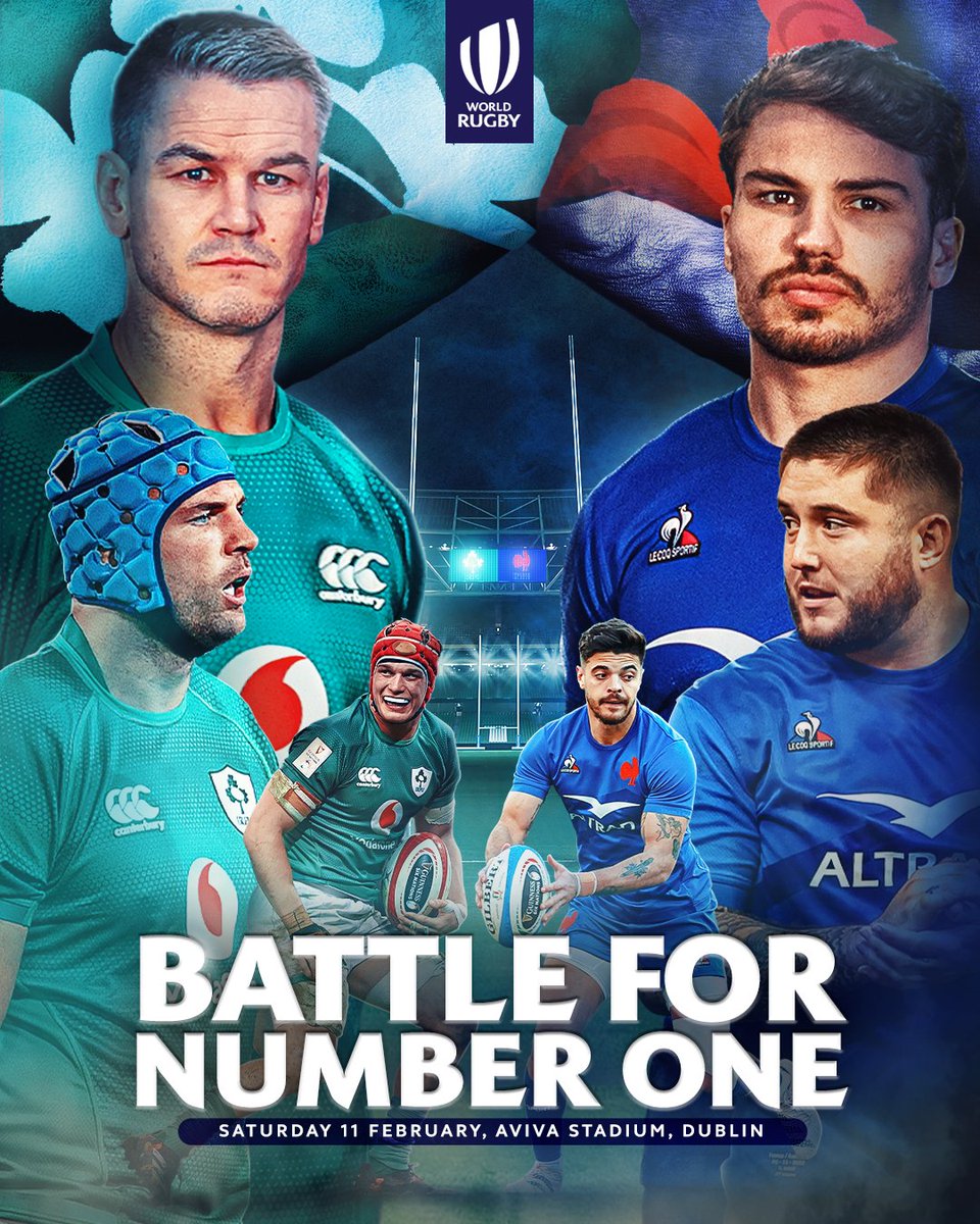 WorldRugby's tweet photo. This is going to be epic

#IREvFRA https://t.co/L0J2c6takC