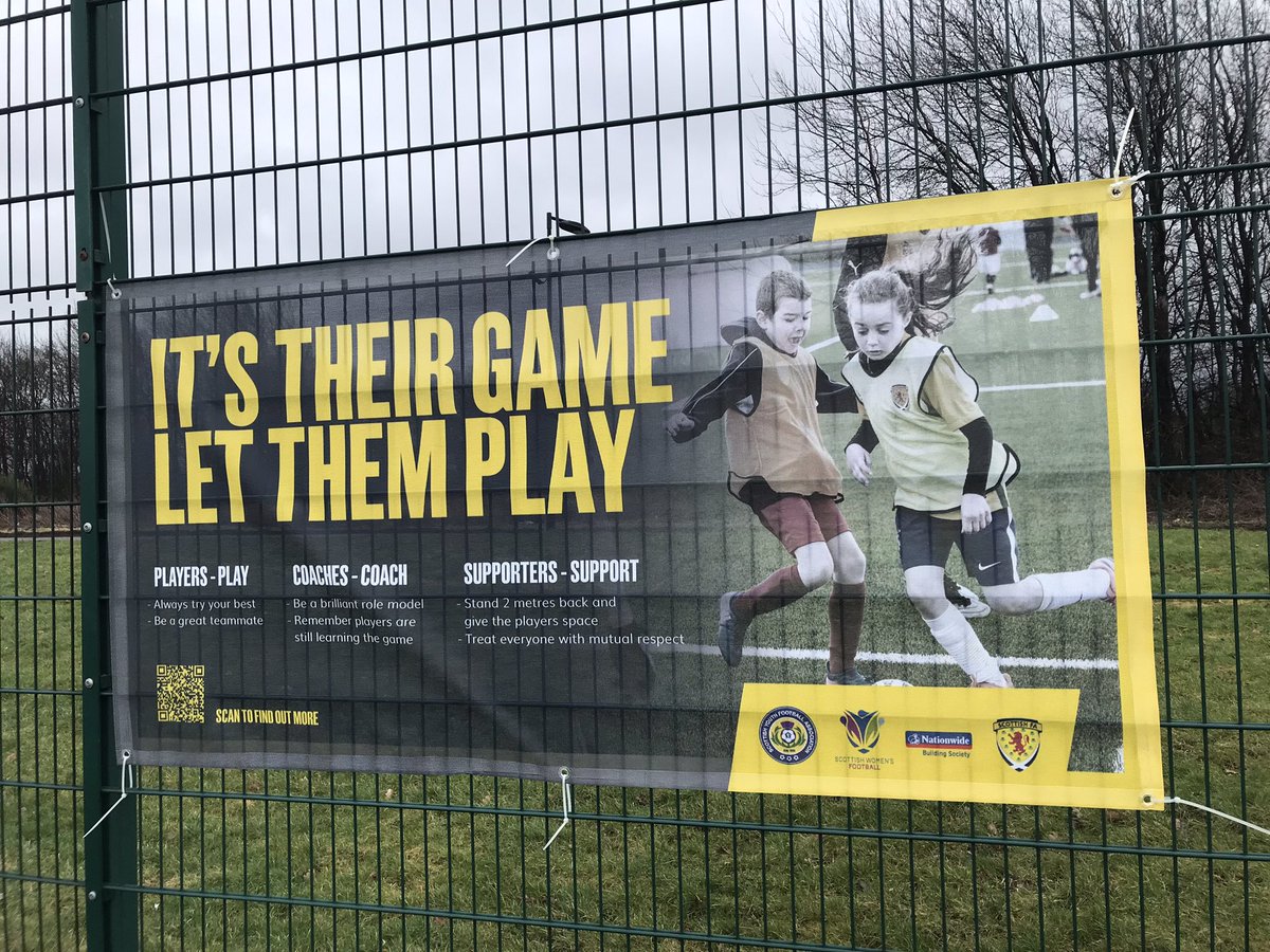KCFC_2006's tweet photo. Ahead of weekend fixtures new banners displayed at our home pitches at Valefield &amp; Garnock Community Campus!!! Let’s follow the message - Players - Play, Coaches - Coach &amp; Supporters - Support 🙏🏻🙏🏻 Scan the QR code and get more info 👍🏻 @KcfcStar @ScotFASouthWest #KCFC 🟠⚫️🟠⚫️ https://t.co/yACfz5tdjq