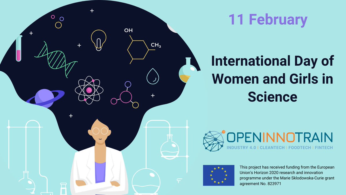 OpenInnoTrain's tweet photo. ๐ฉโ๐ฌ๐ฌ Today we celebrate the International Day of Women & Girls in Science!
We are incredibly proud of the outstanding contributions from our female #secondees towards #innovation, #science & #technology!
@REA_research @EU_Commission #WomenInScienceDay #H2020 #MSCA #RISE #IDWGS https://t.co/zj42xWDJdG