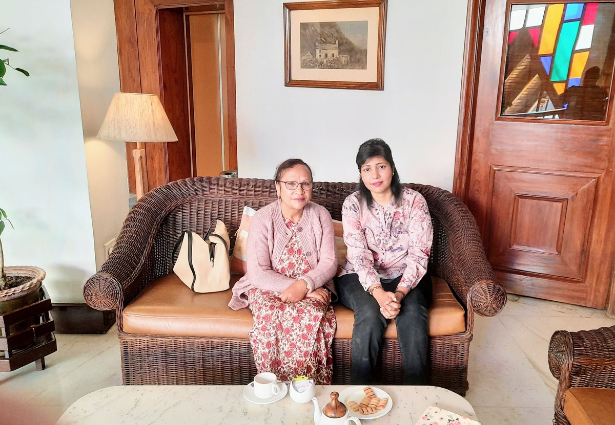 Met the beautiful &amp; the fearless editor of #ShillongTimes Patricia Mukhim -- <a href="/meipat/">patricia mukhim</a> -- today.