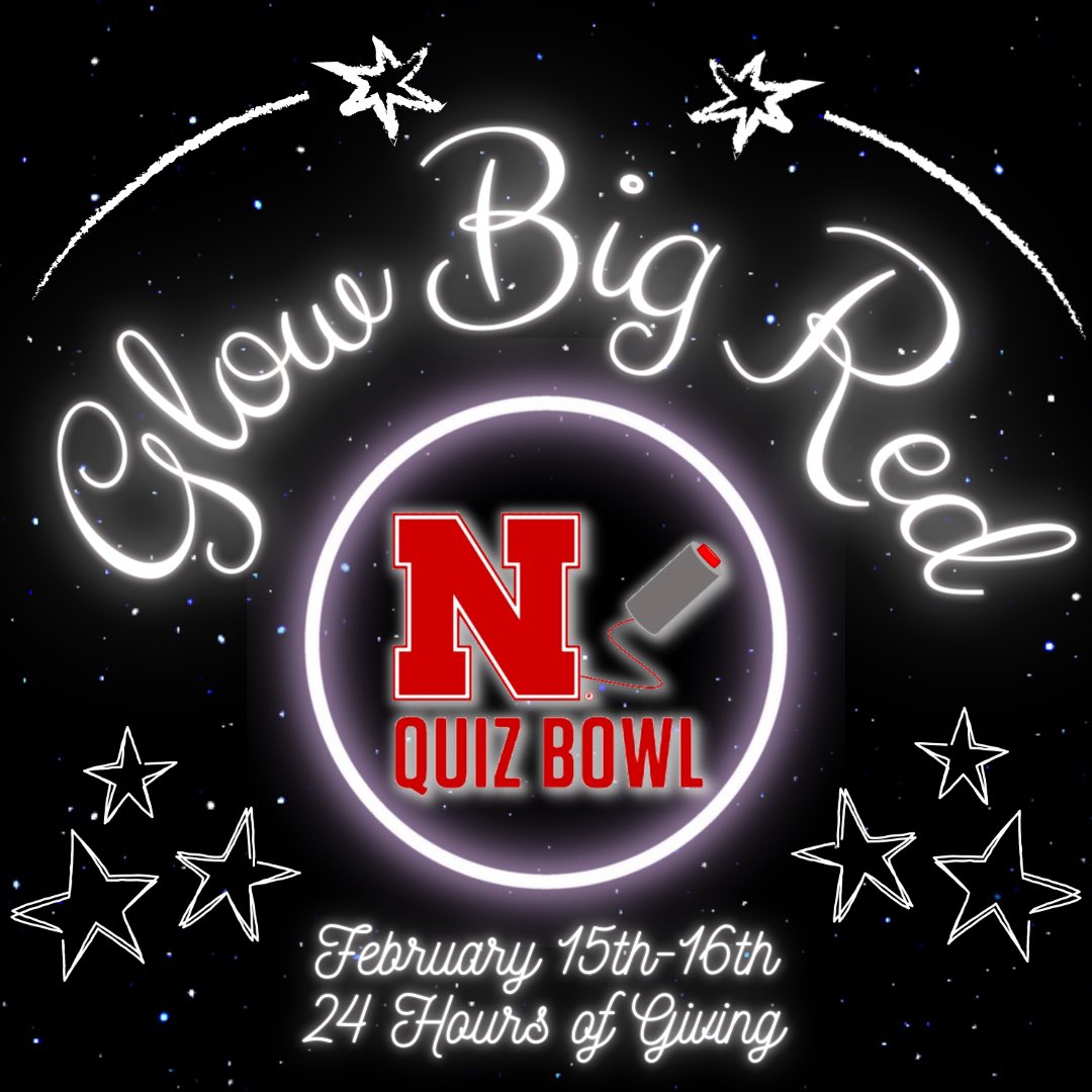 unlquizbowl's tweet photo. Glow Big Red is quickly approaching, and the club needs you! Mark your calendars for the best opportunity to support our club… 🌪️💫 https://t.co/O5qnHDodDC