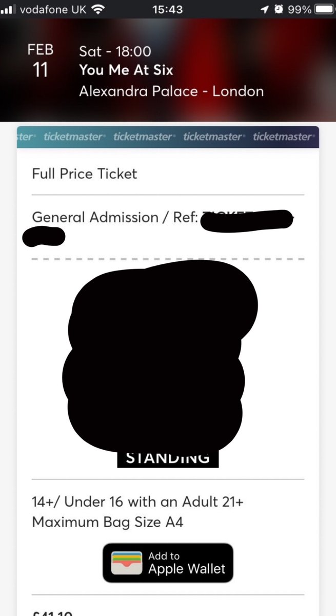 taessugaboo's tweet photo. Selling one You me at six concert ticket for tomorrow in London‼️‼️ Urgently need it gone since I cant make it. 
Bought for £42 and willing to sell for cheaper, dm me here or on instagram @ sapphireannett .

#youmeatsix #TRUTHDECAY #truthdecaytour #WTS https://t.co/xFCgIOdnzn