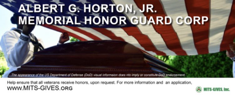 MITS_Inc's tweet photo. Join the Honor Guard Corp at the Albert G. Horton, Jr. Memorial cemetery. Fill out and application and join us today. #v3 #Veterans #Honor #Service 

Learn more at 
https://t.co/qrimQ3wEwJ https://t.co/Jdok1cos13