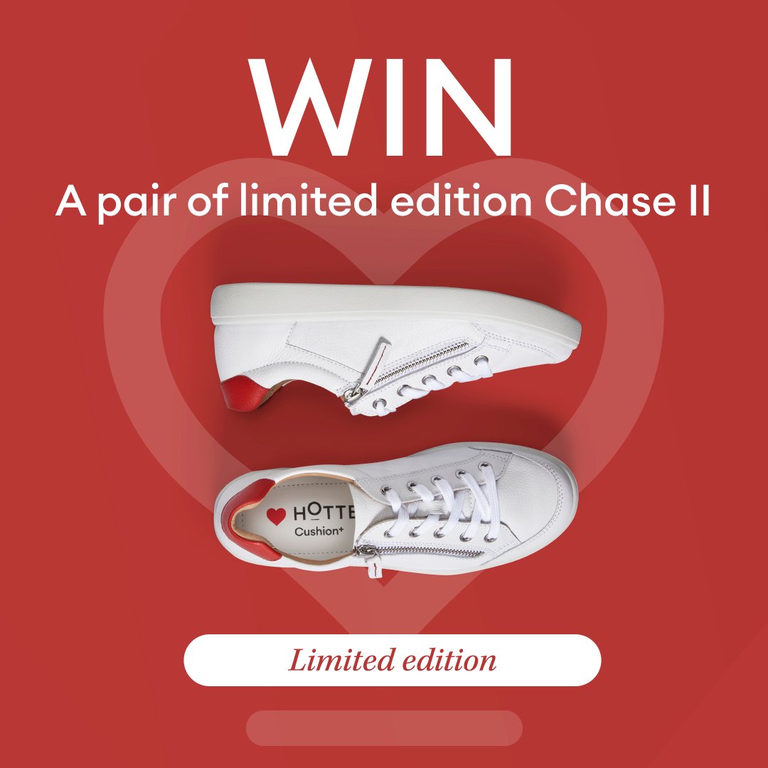 hottershoes's tweet photo. *WIN* Fall in love with limited edition Chase II this Valentine's Day! For your chance to win a pair follow &amp; RT. 

Closes 21st February 2023, one winner will be notified via DM. Open worldwide. DM's sent from this account only.

Shop Chase II now > https://t.co/PwSemxlBFj https://t.co/RYopzq0SV3