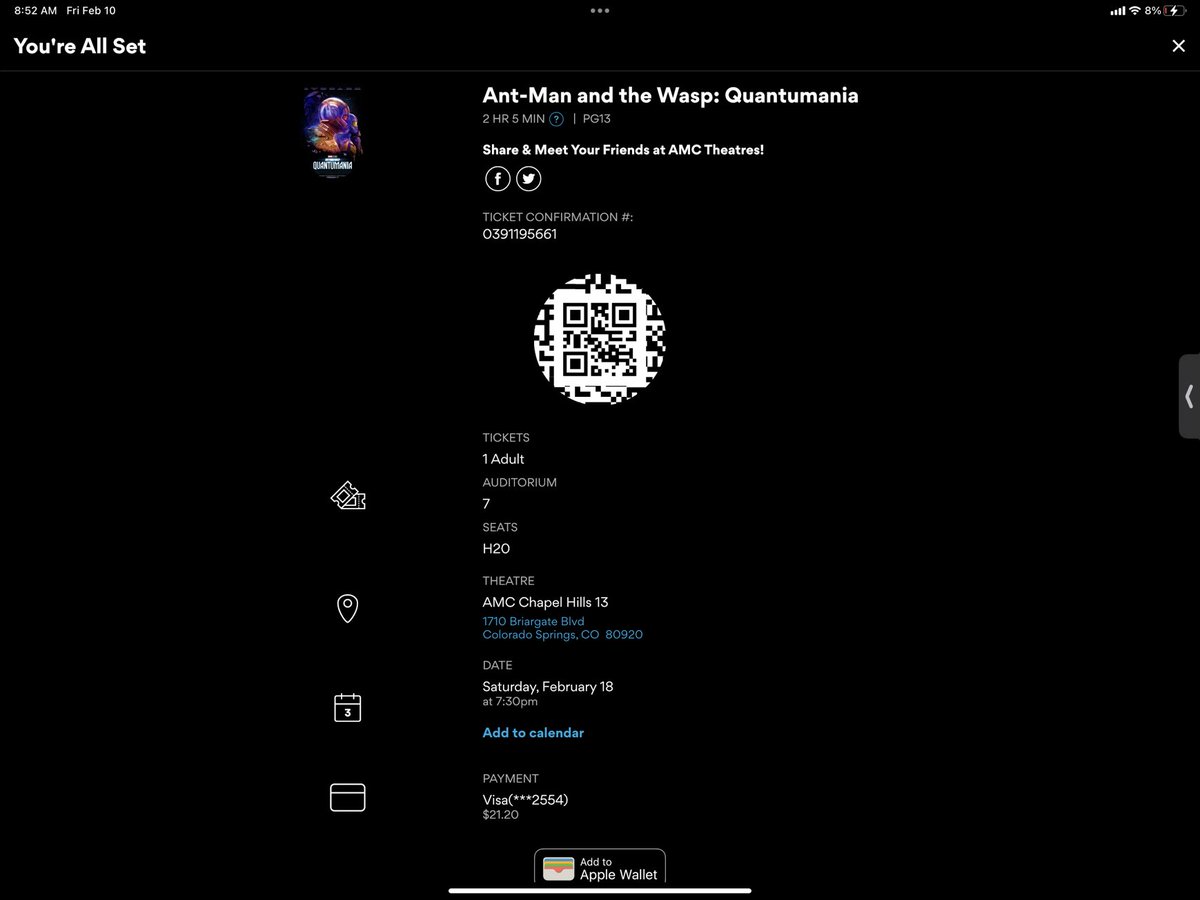 Marvel_Maniacz's tweet photo. Got my Tickets to Ant-Man Quantumania can’t wait to see it https://t.co/Zpmq0Y7cYR