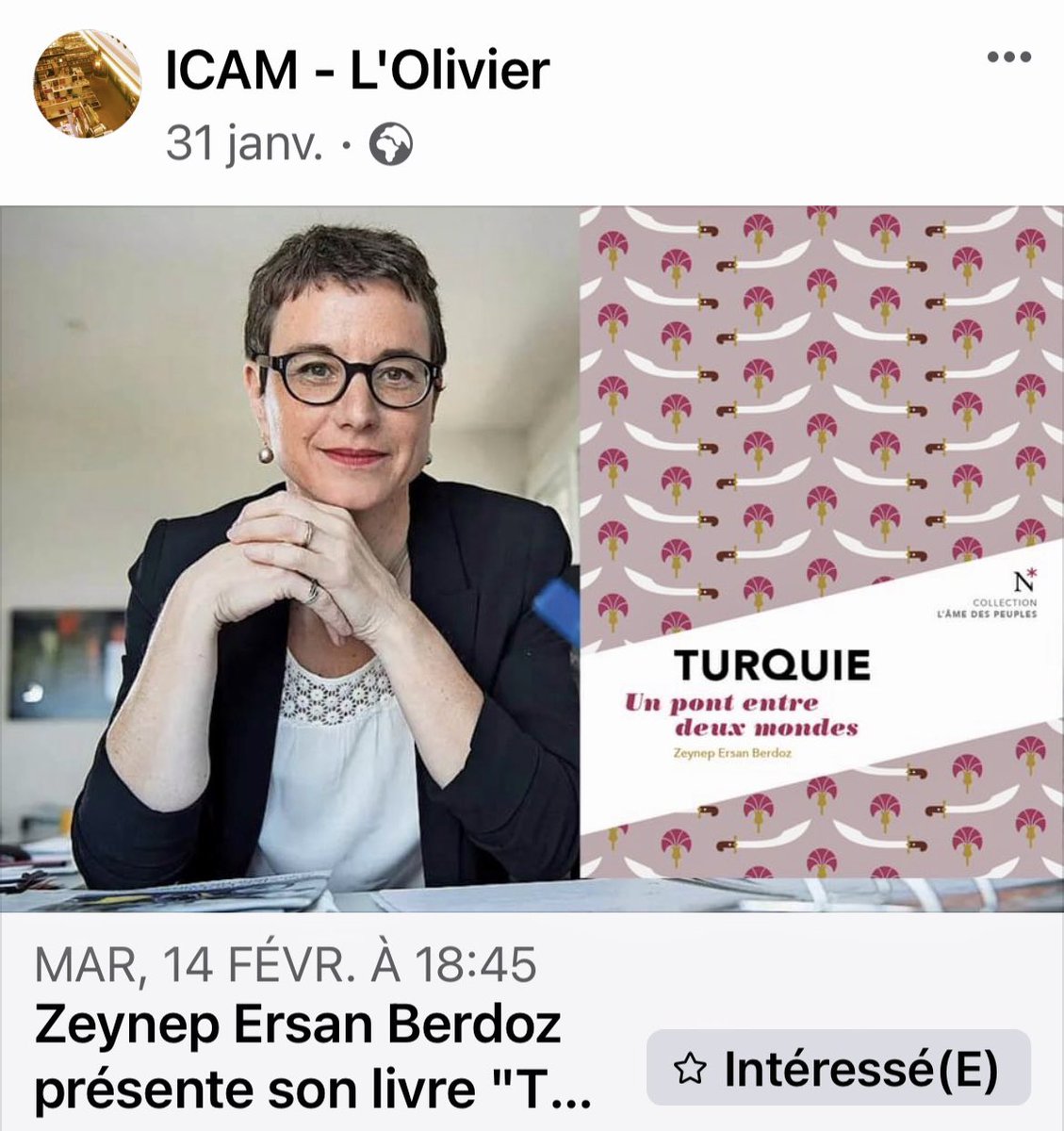 Si vous êtes ou passez par Genève ce mardi 14 février, 18:45, librairie L’Olivier, soyez les bienvenus !

‼️ Collecte sur place en faveur des victimes des séismes en Turquie et en Syrie ‼️
bit.ly/3YXCYfh
<a href="/ed_NEVICATA/">Éditions NEVICATA</a>
<a href="/amedespeuples/">L'âme des peuples</a> 
#geçmişolsuntürkiye