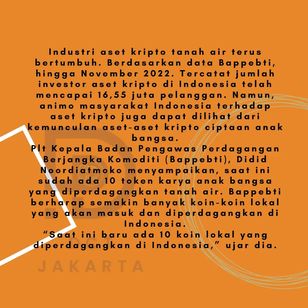 DctJakarta's tweet photo. Jadi gak perlu ragu lagi ya guys! Degree Crypto Token sudah terdaftar jelas di Bappebti sebagai token kripto sah beredar di indonesia.

For information detail :
*WhatsApp admin*
- 0821 1000 6164
- 0896 1000 6164

#ilmuusaha #ilmukeamanan #ilmuberkah #infoterkini #berita https://t.co/dRJrkkCXCe
