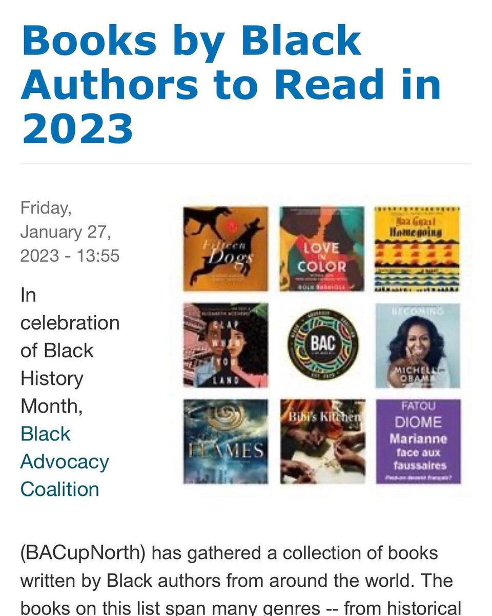 We’ve partnered with @nwtliteracycouncil to bring you recommended books by Black authors to read this 2023. 

This collection is exciting, adventurous and insightful. Hope you enjoy reading them. 

See link below for complete list. #BlackHistoryMonth 

linktr.ee/bacupnorthbio?…