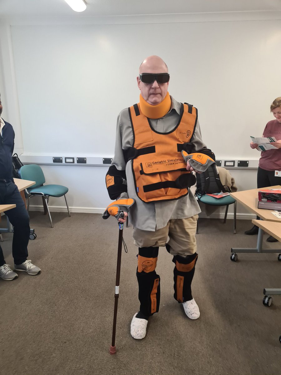 An incredibly engaging and interactive day with the MHSOP inpatient and community staff. Discussing dementia, stigmas and barriers to care and treatment and trying out the simulation suit, VR headset, visual and auditory disturbed equipment to increase our empathetic approach
