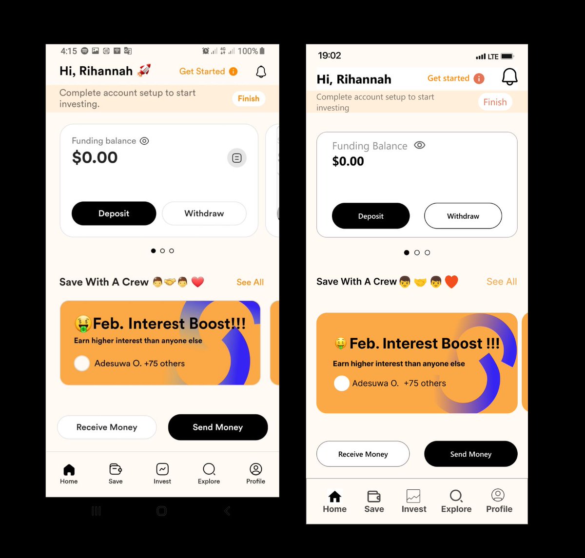 I_am_rihannah's tweet photo. Day 4✅
Here we go 😊😊
1st frames - Screenshots from the app
2nd frames- My designs
#productdesign
#UIUXDesigner
#designchallengecarol
#designwithsenSe https://t.co/9cQppU5wgp