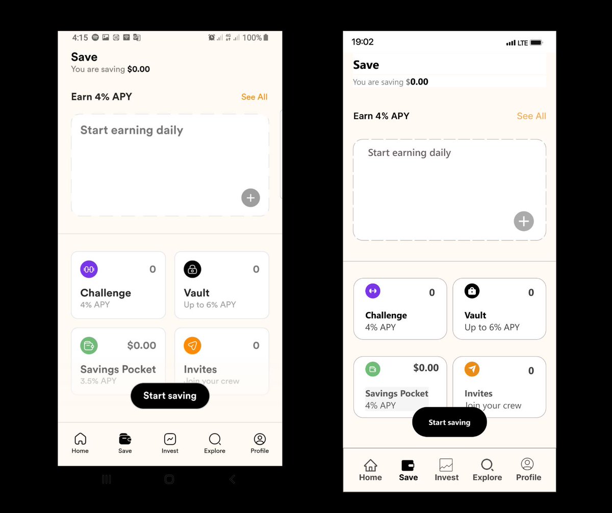 I_am_rihannah's tweet photo. Day 4✅
Here we go 😊😊
1st frames - Screenshots from the app
2nd frames- My designs
#productdesign
#UIUXDesigner
#designchallengecarol
#designwithsenSe https://t.co/9cQppU5wgp