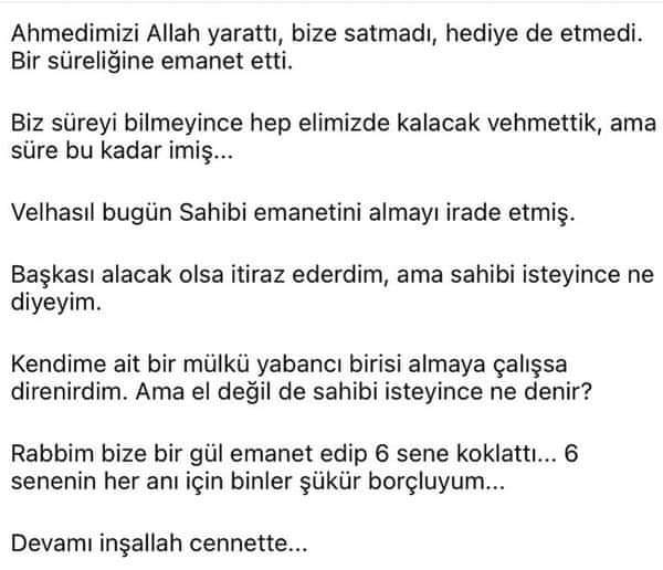 Enkazda 6 yaşında oğlunun vefat ettiğini öğrenen babanın oğluna yazdığı satırlar. 😪