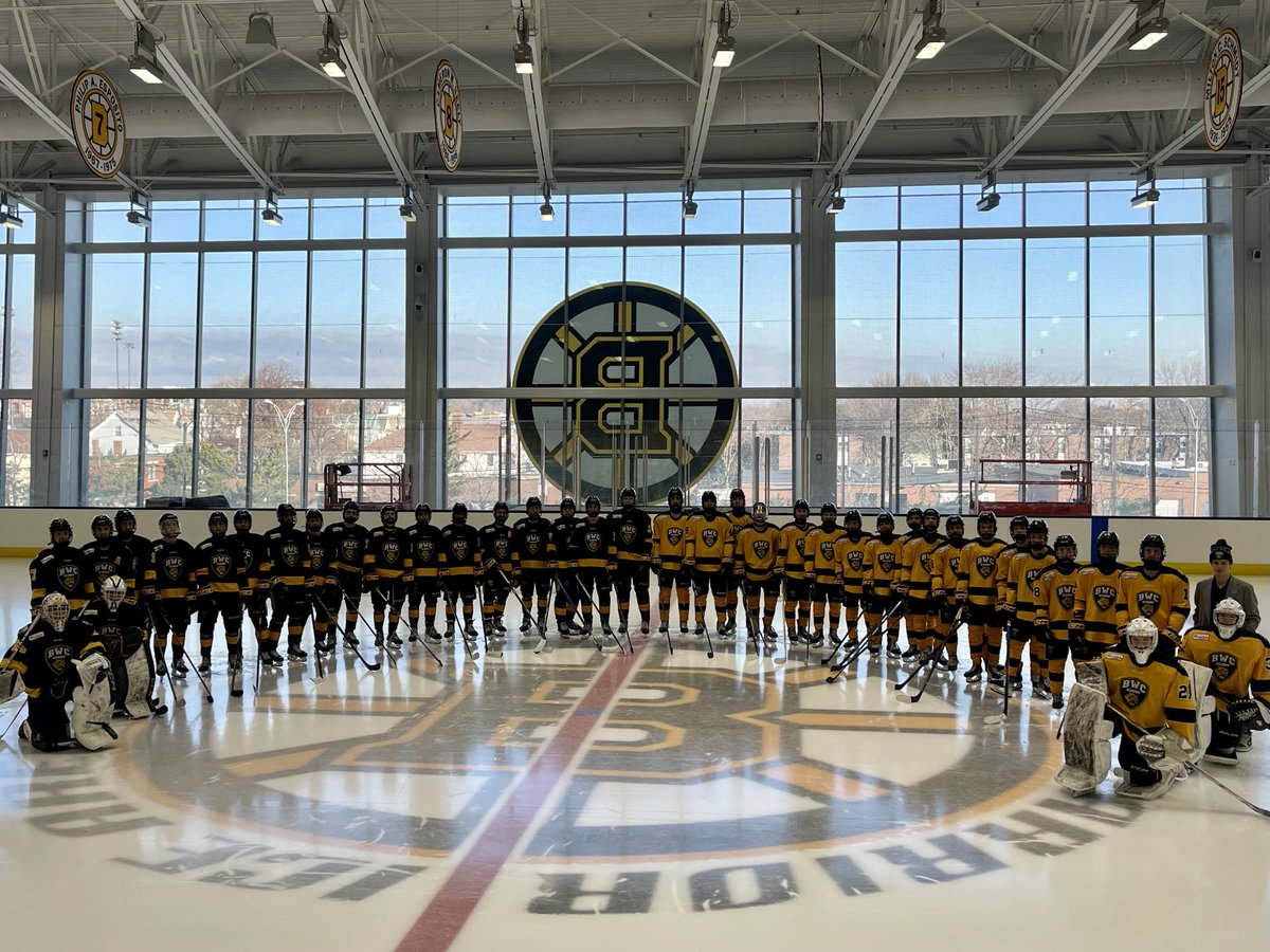 ⁦<a href="/BWCAcademy/">BWC Academy</a>⁩ U17 and U18 Prep in Boston practicing at the ⁦<a href="/NHLBruins/">Boston Bruins</a>⁩ practice facility. Have a great trip and experience boys. #bwcfamily #teambonding #thejourney