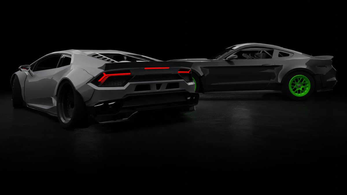 Dev_Blender's tweet image. Ford Mustang RTR FD & Lamborghini Huracan NIMBUL made by me in Blender
#Blender3d #RobloxDev #Roblox