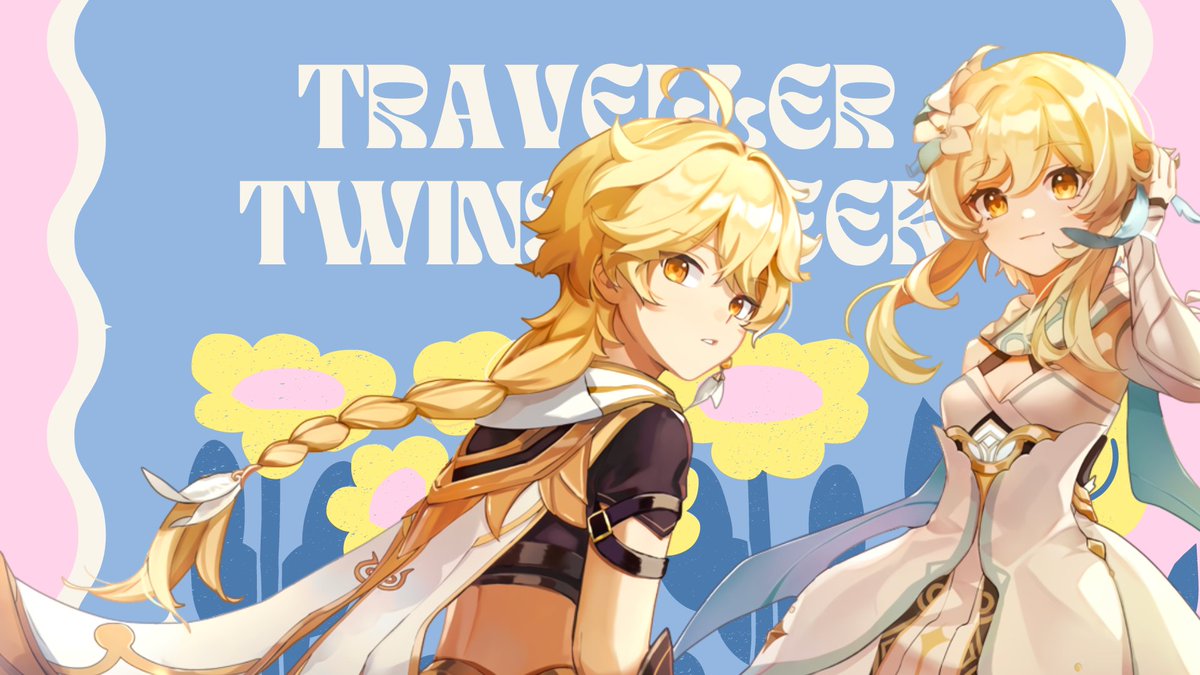 twinsweek's tweet photo. 🌷 THANK YOU FOR SUPPORTING TWINS WEEK 🌷

We can't travel together forever, but the past week was some of the best days in Aether and Lumine's lives. Someday, we will reunite, but for now—thank you! (1/3) https://t.co/VayNrfxE86