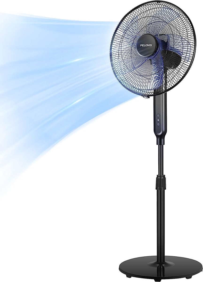 _savingismaking's tweet photo. PELONIS 16" Oscillating Pedestal Stand Up Fan | Adjustable Height | Ultra Quiet DC Motor | Remote Control | 12 Speed | 12-Hou from amazon for only $31.78 (was $79.99) 
 https://t.co/2GAlUAP5qi 
 #savingismaking #dailydeals https://t.co/26dzpuoYJ4