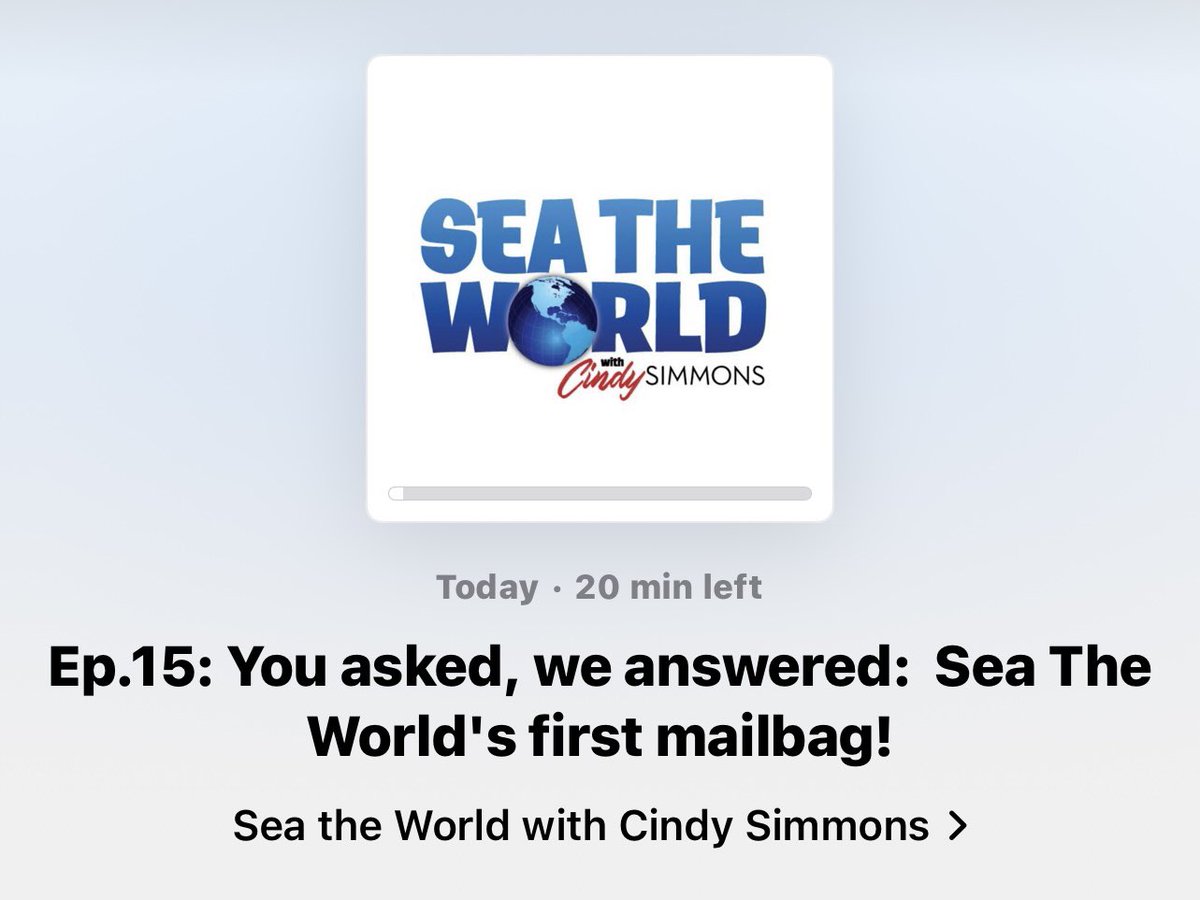NEW EPISODE!! The latest episode of <a href="/SeaWorld/">SeaWorld</a>’s “Sea The World w/Cindy Simmons” is OUT! Hope you’ll give it a listen! 💙🌎 CLICK: podcasts.apple.com/us/podcast/sea…