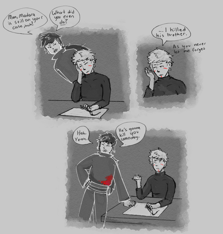 bird_memes's tweet photo. For #izunaweek2023 I took some of the prompts (ghost->edo tensei -> dirty work -> rebirth) and made them into a silly little comic https://t.co/GtbSeTgHZJ