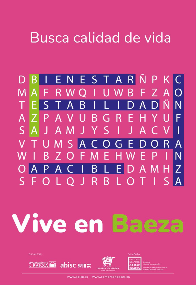 Encuentra calidad de vida. En nuestro comercio local y servicios la calidad y cercanía y confianza. En nuestra hostelería la gastronomía... 
#Viveenbaeza