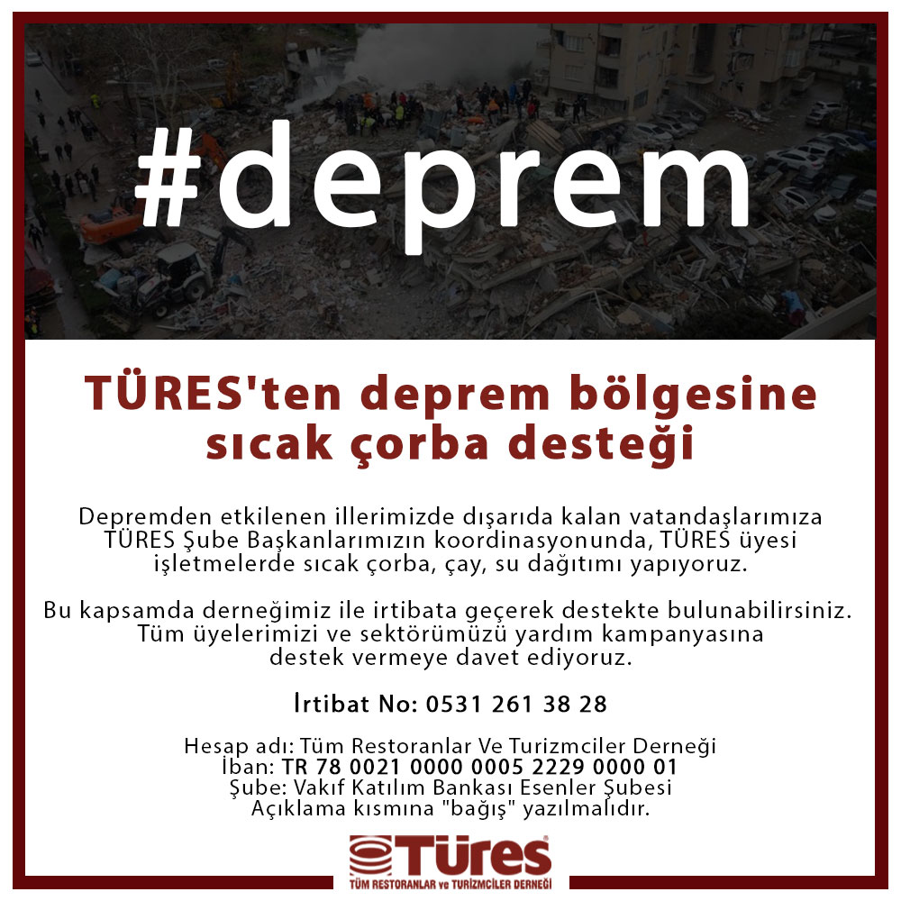 TuresDernegi's tweet photo. #TÜRES'ten #deprem bölgesine sıcak çorba desteği

Depremden bölgesinde dışarıda kalan vatandaşlarımıza TÜRES Şube Başkanları koordinasyonunda, TÜRES üyesi işletmelerde ilk günden itibaren sıcak çorba, gıda, çay, su dağıtımı yapıyoruz

Destek vermek için irtibat No: 0531 261 38 28 https://t.co/35elbLirCg