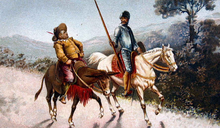 Don Quixote is my favorite book. Superficial readers will tell you it's all about "a dude fighting imaginary dragons", but it's not about that. The book is about the dynamic between realism and idealism and how they need to keep each other in check. Lifting and grounding.