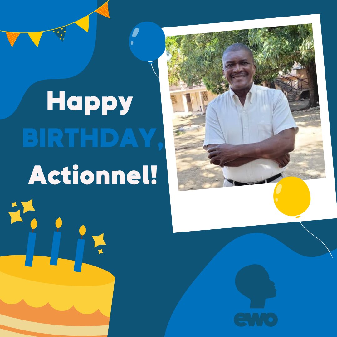 EwoHaiti's tweet photo. 🎈Happy Birthday, Actionnel! 🎁

Actionnel Fleurisma, Pastor and a Founder of the ICB school is celebrating a birthday today!  Actionnel has dedicated his life to his community and Haiti. 

Actionnel, you are our ewo!! 🎉Happy Birthday!!

#Happy #Birthday #Ewo #Haiti #Bayonnais https://t.co/lOyT31B95i
