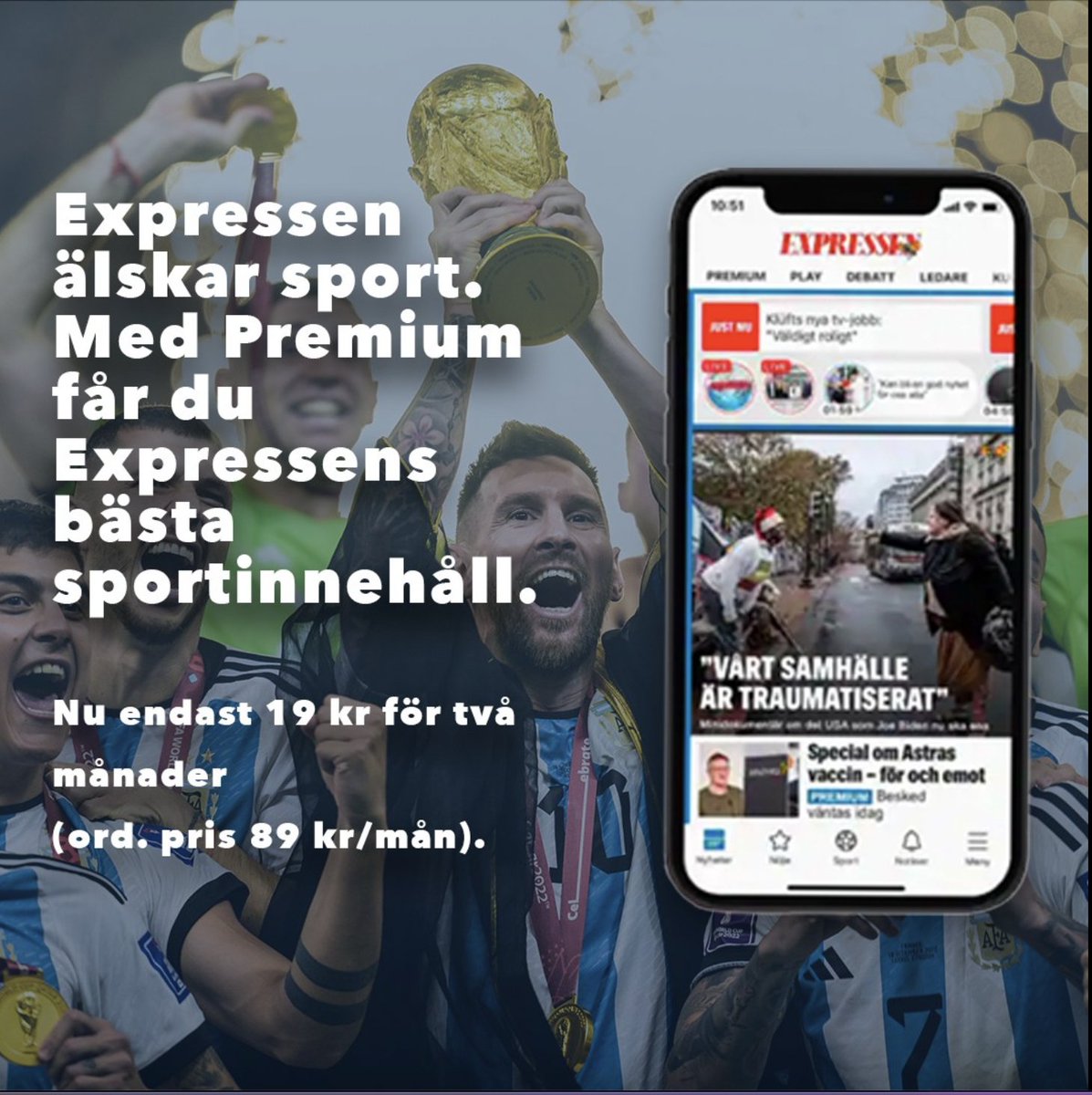 I samarbete med Expressen: Expressen Premium i två månader för endast 19 kronor! Läs mer här:
prenumerera.expressen.se/premium/kampan…